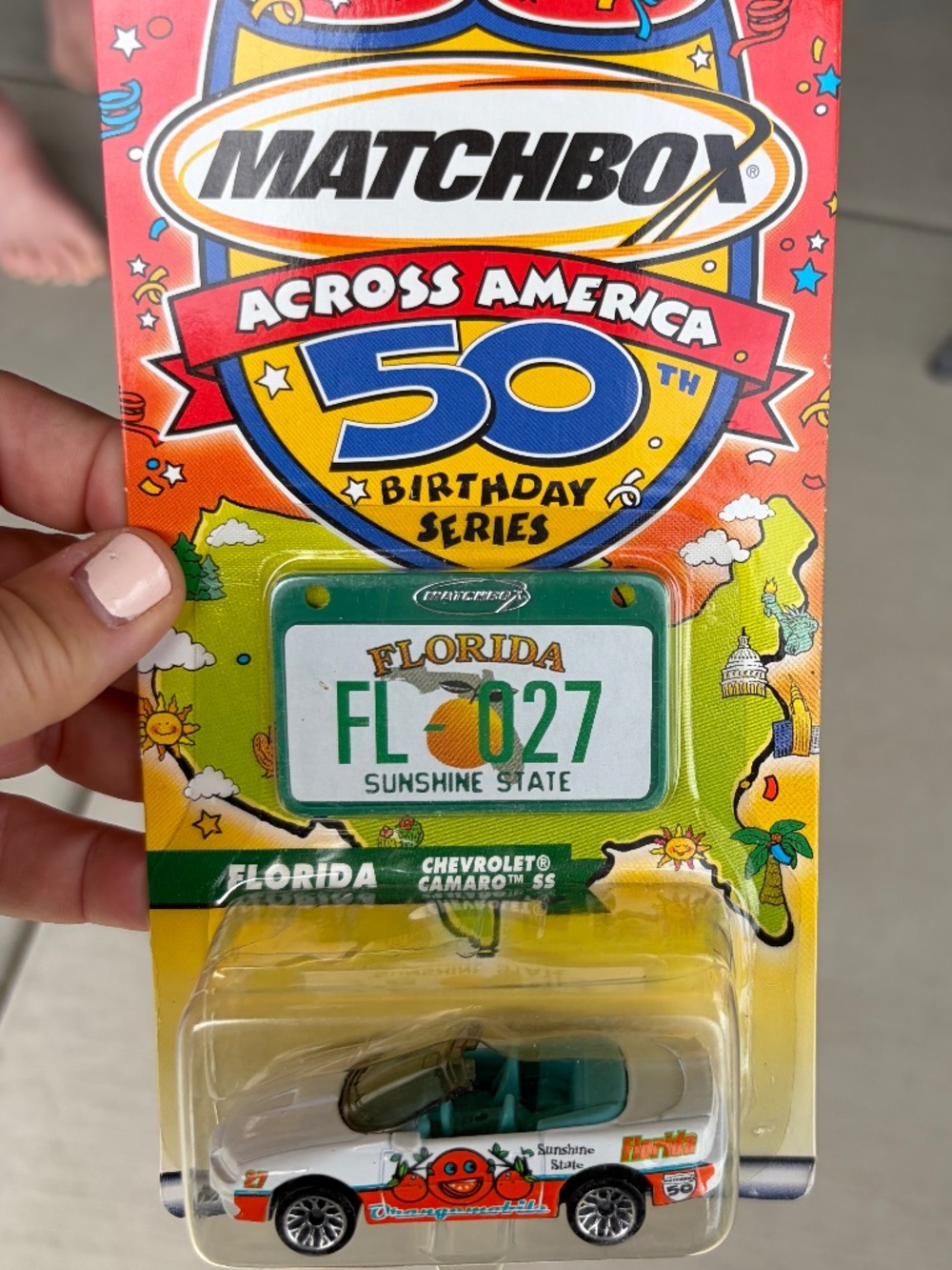 Matchbox Across America 50th Birthday Series Florida Chevrolet Camaro SS 🍊